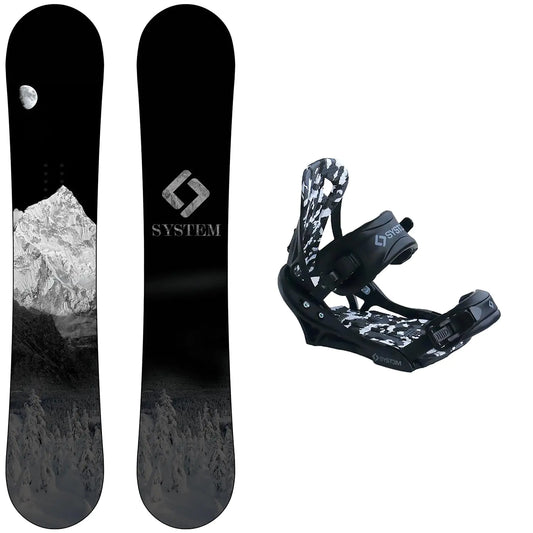 System MTN Snowboard with APX Bindings