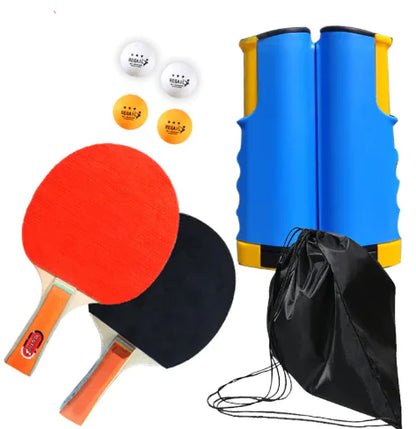Portable Retractable Table Tennis Racket Set