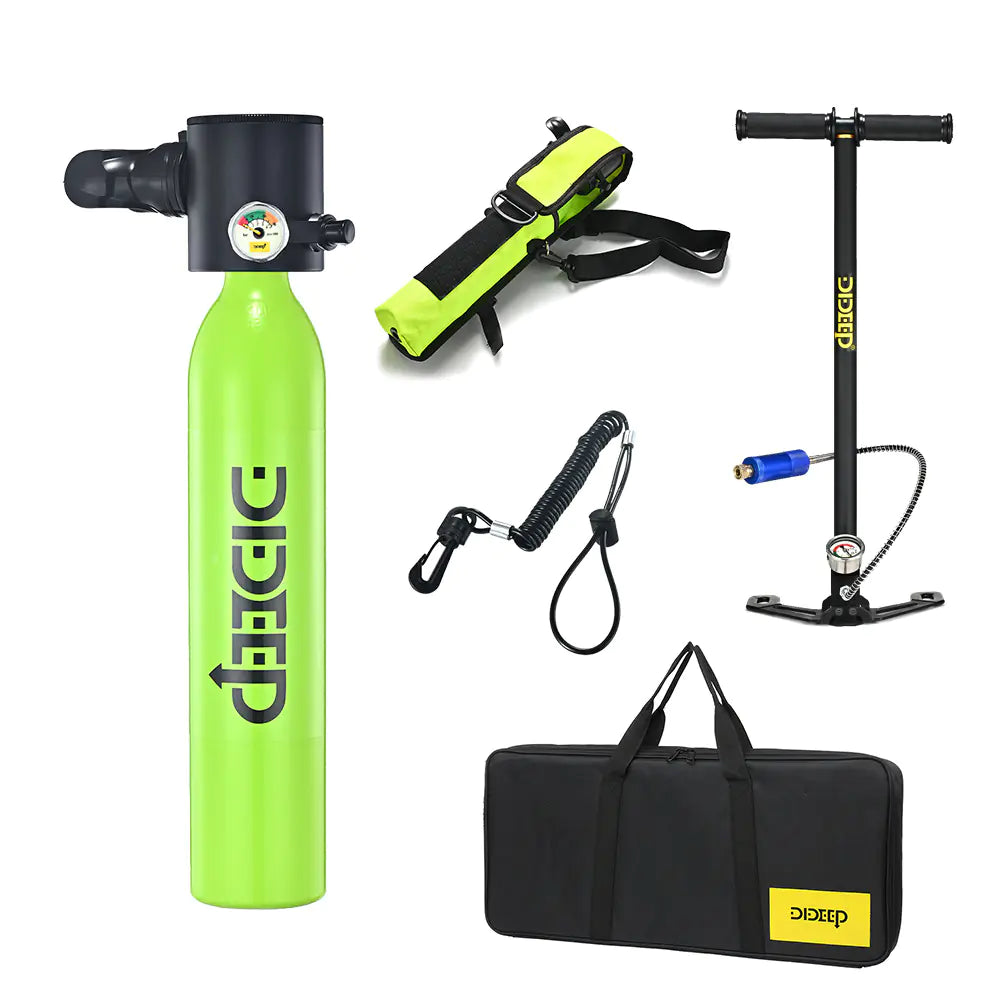 DIDEEP 0.5L Mini Oxygen Tank for Underwater Breathing