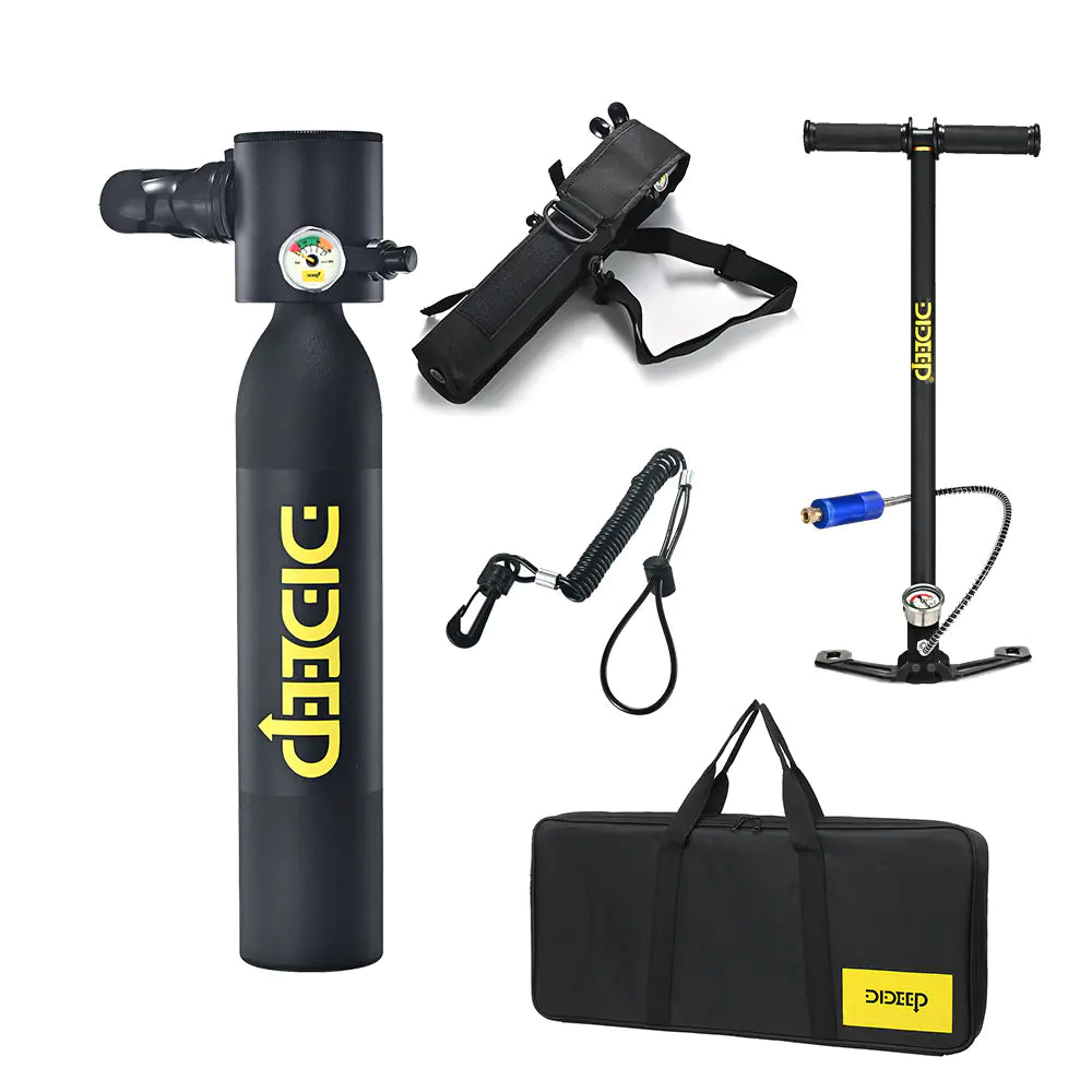 DIDEEP 0.5L Mini Oxygen Tank for Underwater Breathing