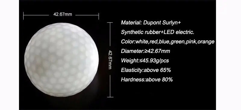 Glowing Golf Balls - LED Light-Up