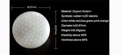 Glowing Golf Balls - LED Light-Up