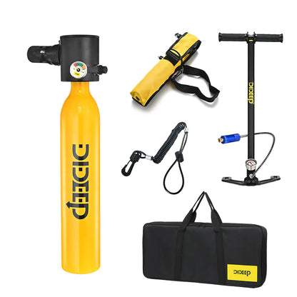 DIDEEP 0.5L Mini Oxygen Tank for Underwater Breathing